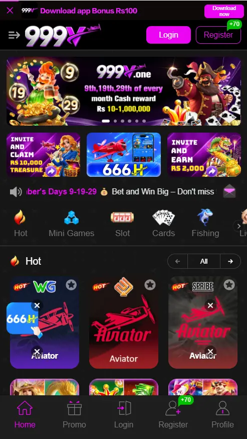 999V Game App